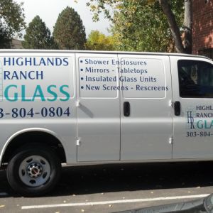 Highlands Ranch Glass Work van